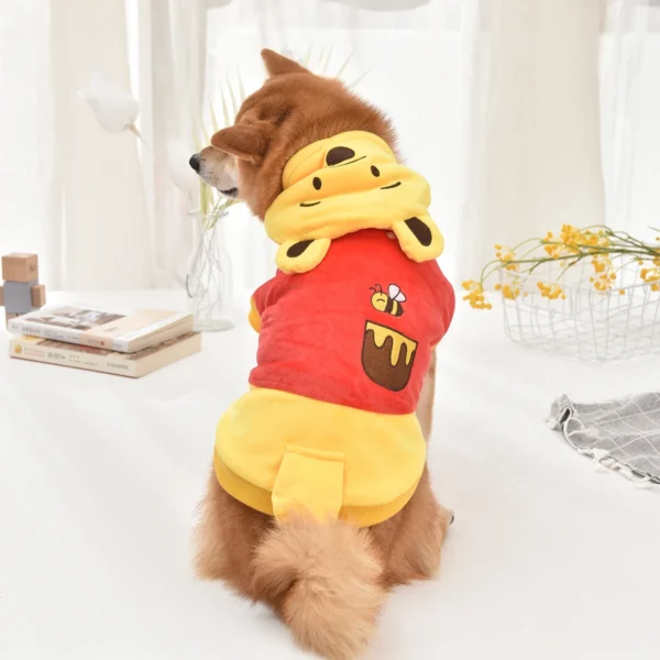 Manteau chien Winnie l'ourson pour Halloween