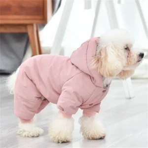Manteau chaud d'hiver avec patte pour petit chien