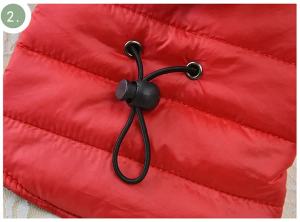 Manteau chaud, rembourré à capuche pour petit chien – Image 8