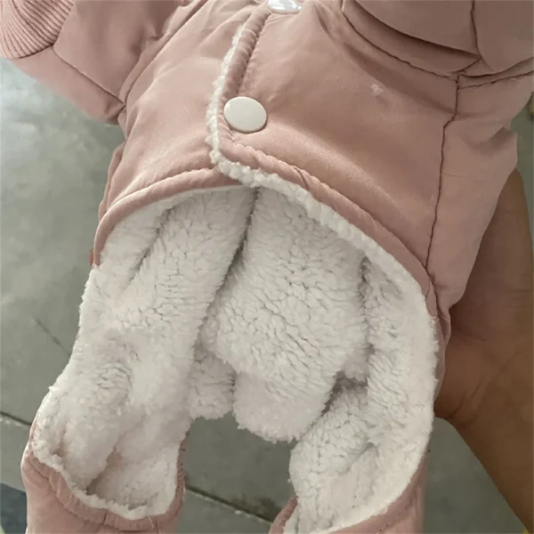 Manteau chaud d'hiver avec patte pour petit chien – Image 5